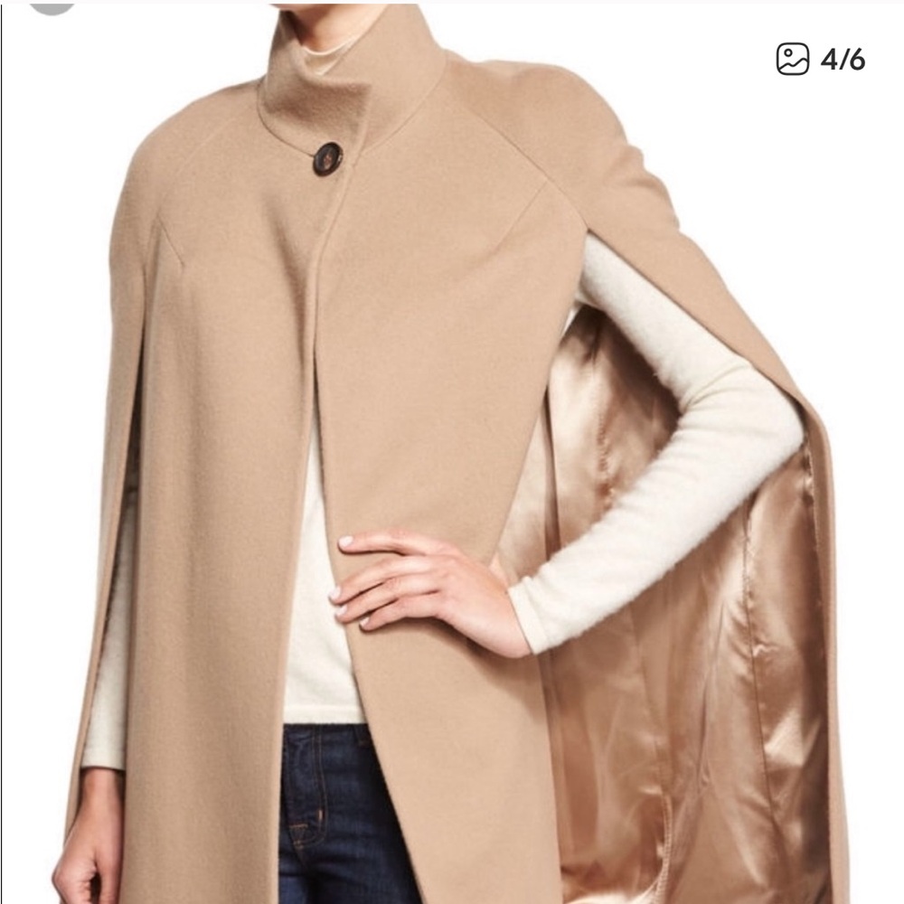 Fleurette Camel Cape Coat